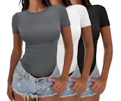 Women's Short-Sleeve Shirts 3-Pack