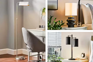 Three lamps from Hampton Bay at The Home Depot