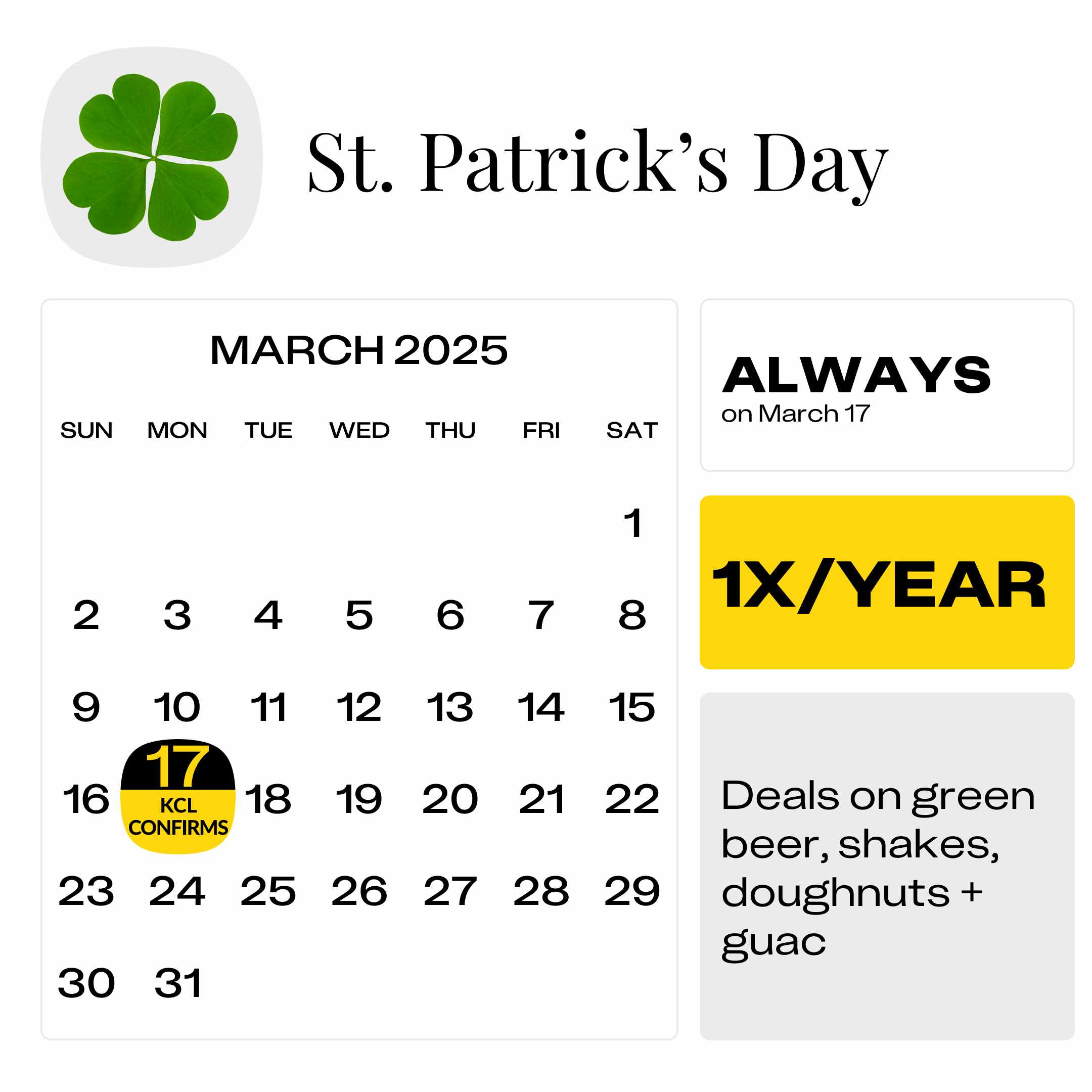 St. Patrick's Day Food Deals: Everything We Expect To See in 2025 - The ...