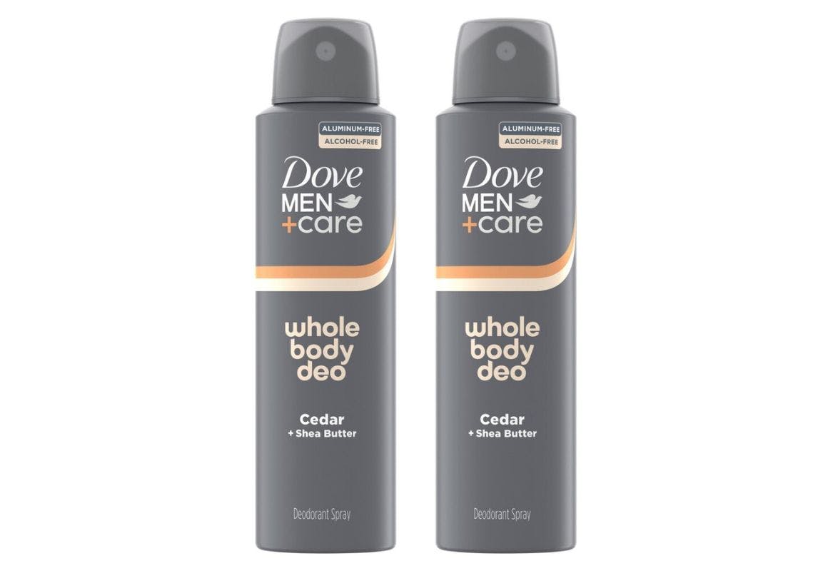 2 Dove Men+Care Whole Body Deodorants