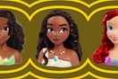 Tiana, Moana, and Ariel styling heads