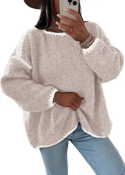 KIRUNDO Women's Oversized Sweater