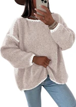 KIRUNDO Women's Oversized Sweater