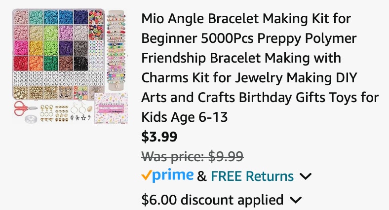 Mio Angle Bracelet Making Kit for Beginner 5000Pcs