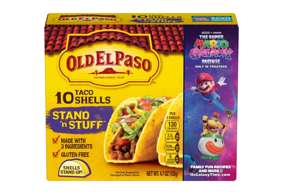 Old El Paso Taco Shells Box