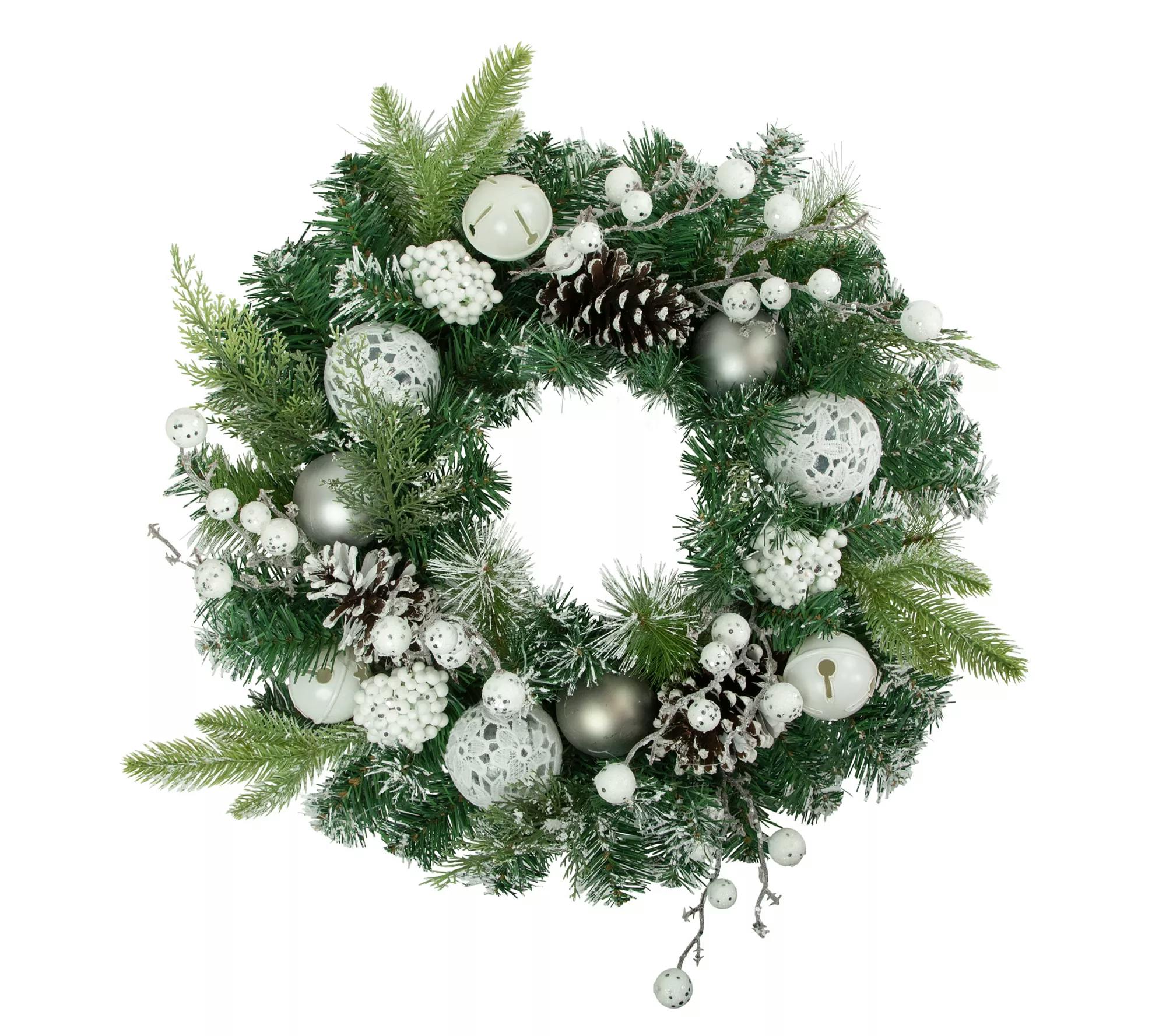 Pine Frosted Christmas Wreath
