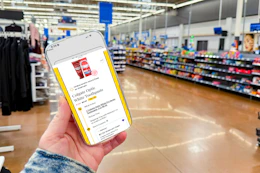 hand holding a smartphone displaying a 1-clip coupon deal in the kcl app