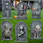Halloween Tombstones 6-Pack