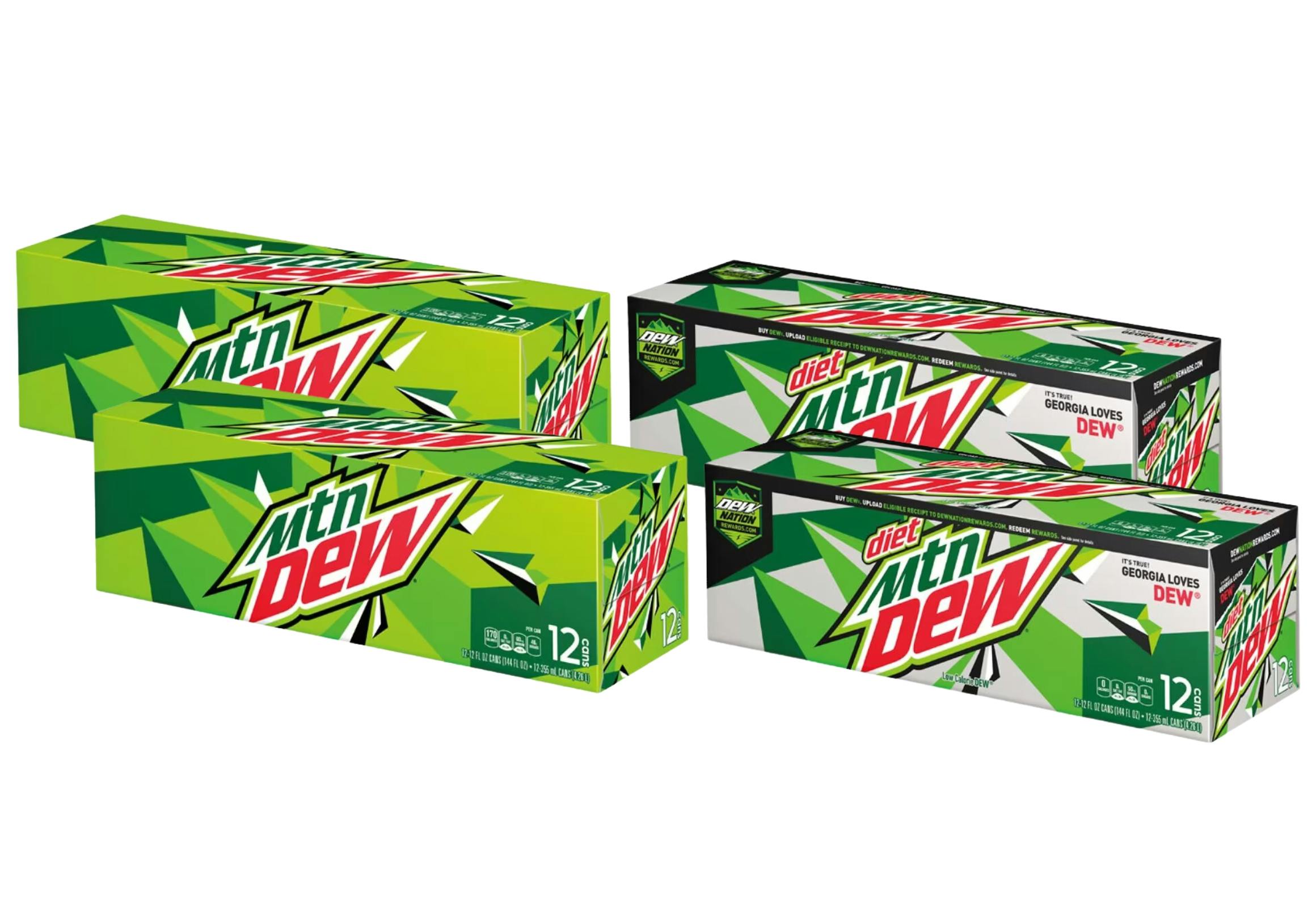 4 Mountain Dew 12-Packs