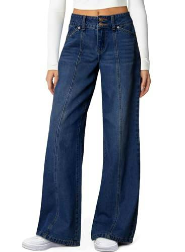 Sidefeel Women's Wide Leg Jeans