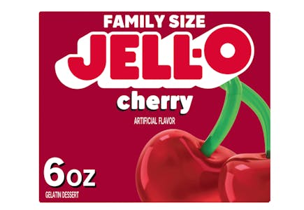 5 Jell-O Family Size Gelatin Boxes