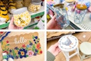 dollar general home decor 4-photo collage