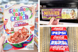 cereal soda eggs collage