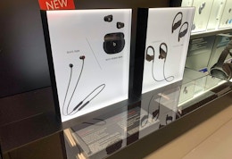 beats flex wireless headphones display in walmart electronics section