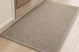 Kitchen Mat non-slip rubber-backed, tan, beige, burnt orange, beige or brown
