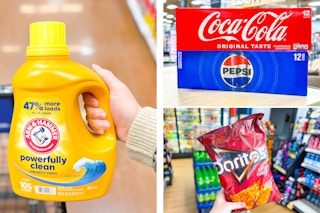 detergent chips soda collage