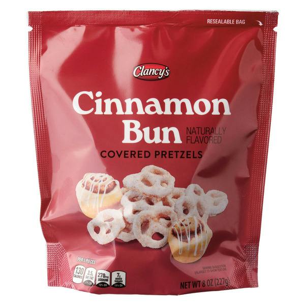 Cinnamon Bun Covered Pretzels