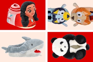 Moana, Bluey, Shark & Panda Plush Slippers