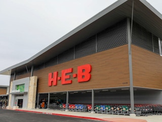 The exterior of an H-E-B store