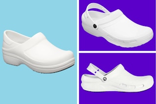 Three styles of Crocs at Work clogs
