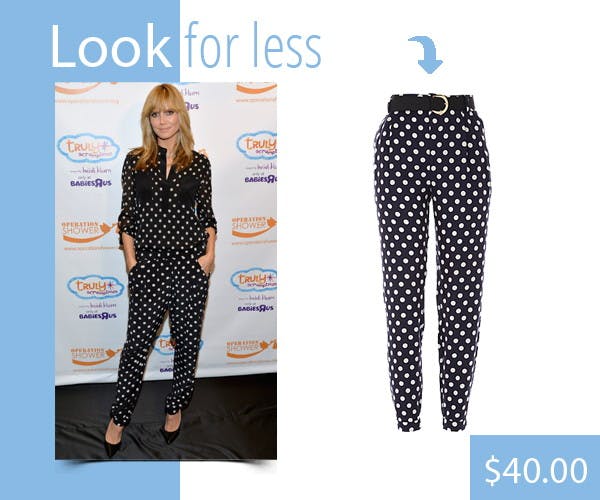 Be Bold in Heidi Klum's Polka-Dot Pants