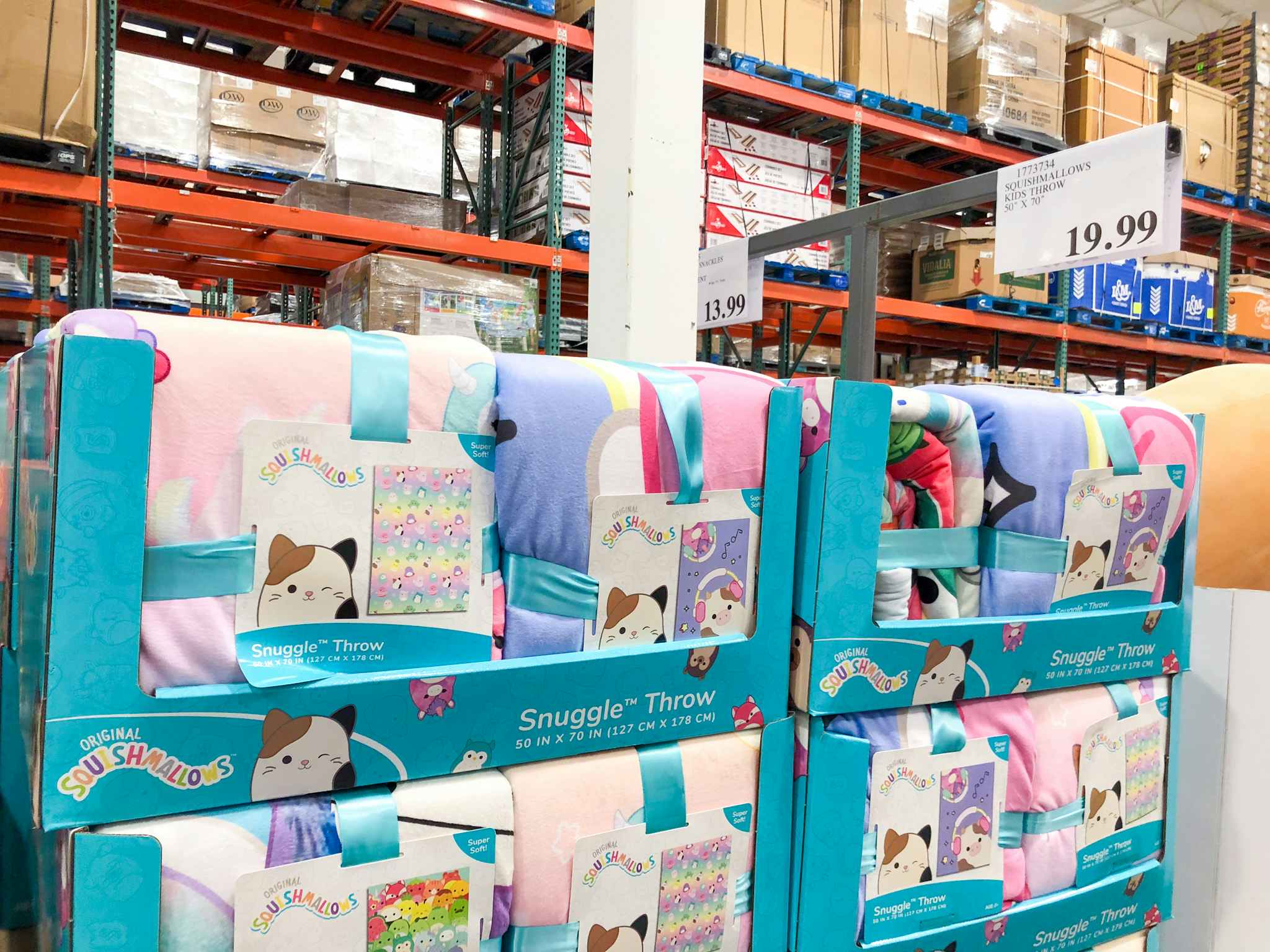 costco squishmallows snuggle throw