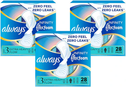 3 Always Infinity FlexFoam Pad Boxes