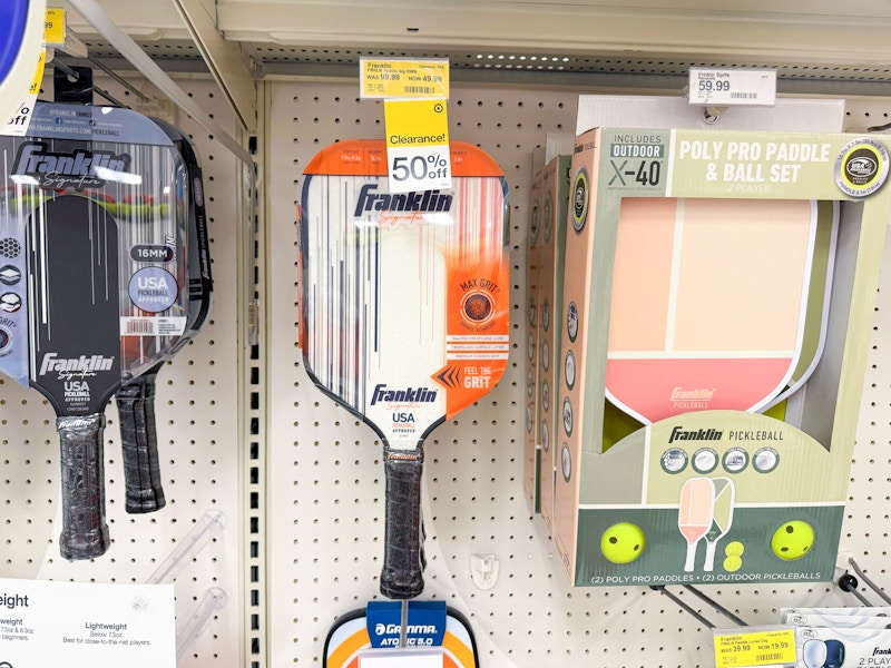 franklin signature pickleball paddle hangin at target