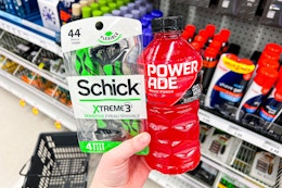 Easy Moneymaker Deals on Powerade and Schick Razors at Publix card image