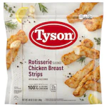 Tyson Frozen Rotisserie Chicken Breast Strips Bag