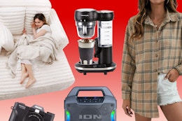 5 Walmart deals: Oversized chair, espresso machine, camera, speaker & women's flannel shirt