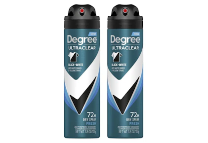 2 Degree Dry Spray Deodorants