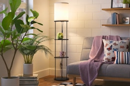 Target Room Essentials floor shelf lamp