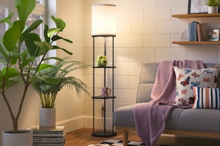 Target Room Essentials floor shelf lamp