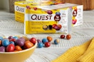 quest candies on a table