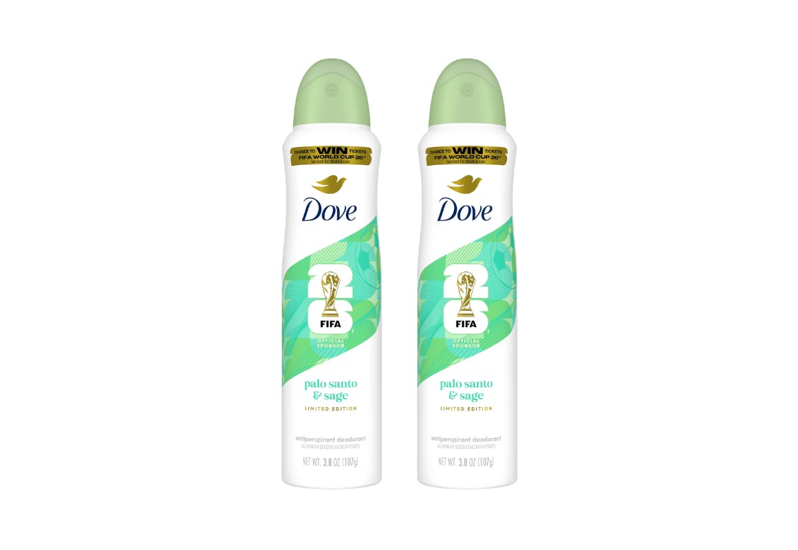 2 Dove Dry Sprays