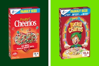 general mills cereal on a grid