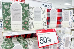 Threshold Holiday Sheet Sets for 50% Off — Prices Start at $14.25 at Target card image