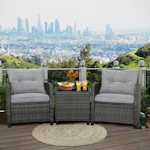 Patio Rattan Sofa Set