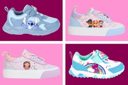 Disney Stitch, Paw Patrol, Gabby Dollhouse & Barney Toddler Sneakers