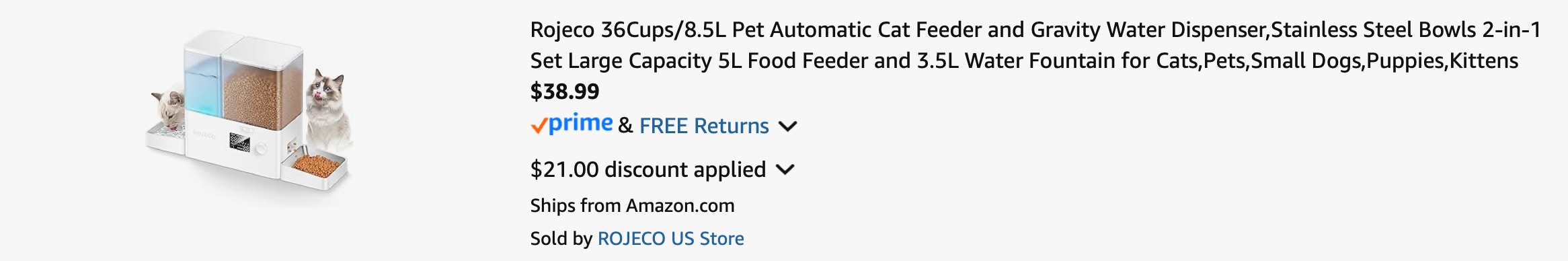 Amazon Automatic Dual Pet Feeder 2025 2