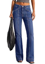 BTFBM Women's Straight Leg Jeans