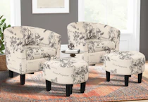 Ebern Designs Chair and Ottoman Set