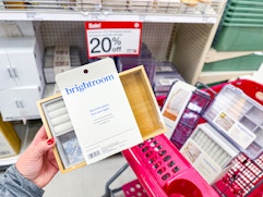 hand holding a brightroom jewelry organizer at target