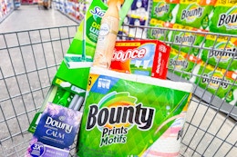 $56.24 in P&G Items for $21.04 at Meijer: Downy, Bounce, Bounty, and More card image