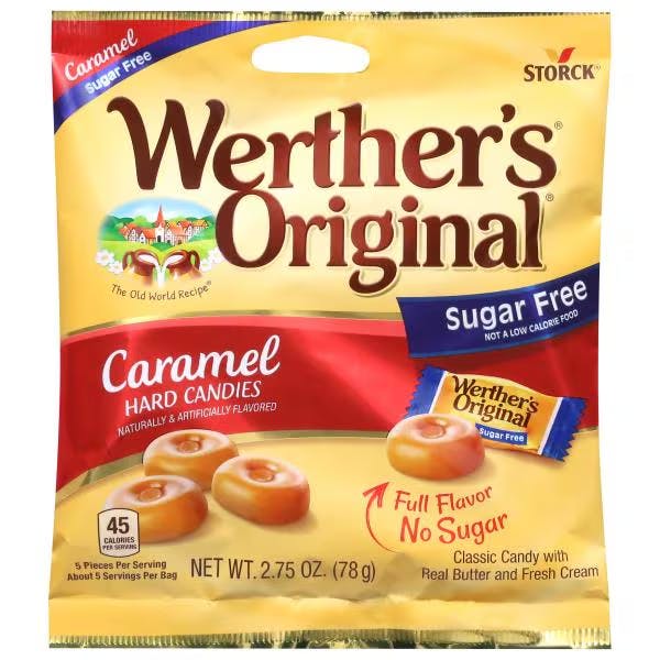 2 Werther's Original Sugar Free Bags