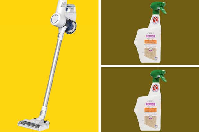 True & Tidy Spray Mop and 2 Stain Removers for $24 at QVC card image