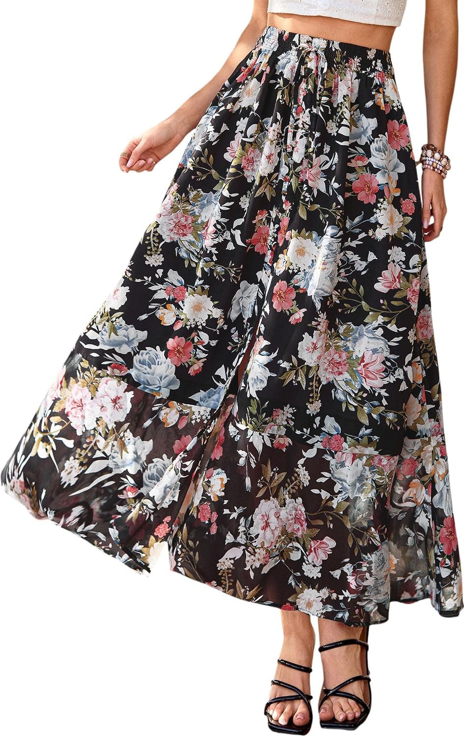 PRETTYGARDEN Women's Maxi Skirt