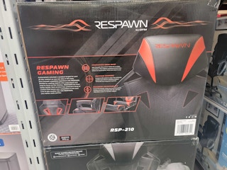 red and black respawn brand gaming chair