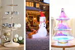 3 lifestyle photos of Christmas items from QVC